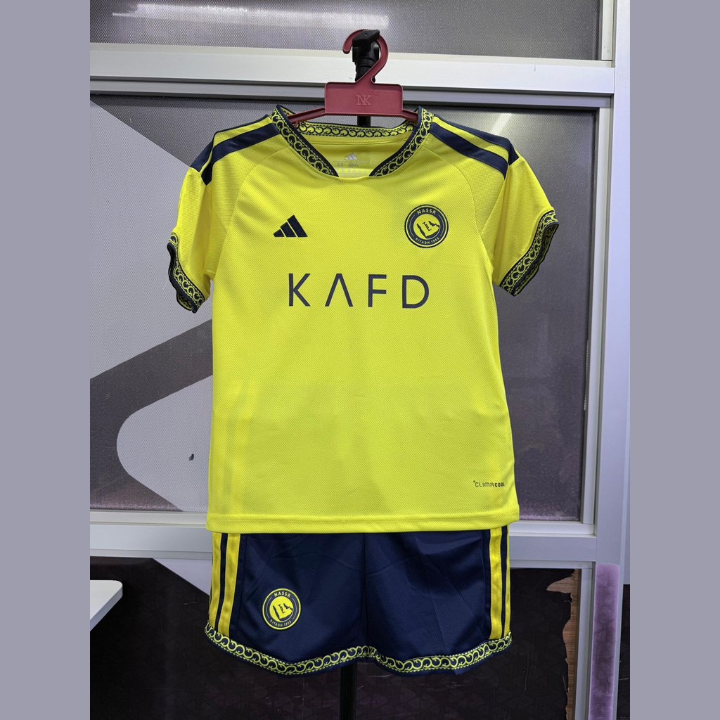Al-nassr fc home 26 - 27 (yellow) kids jersey