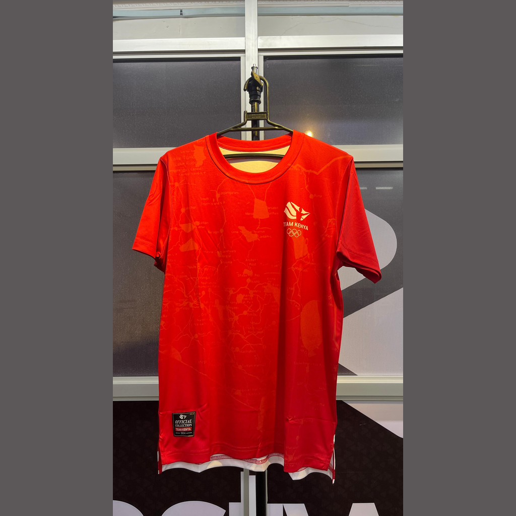 Kenya Map Red T-shirts