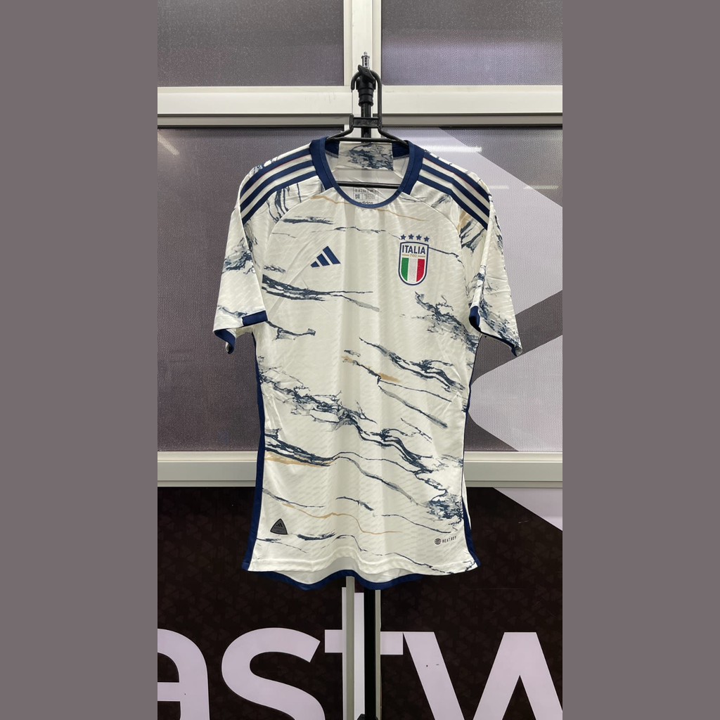 Italy Away 2023 Cream - Blue