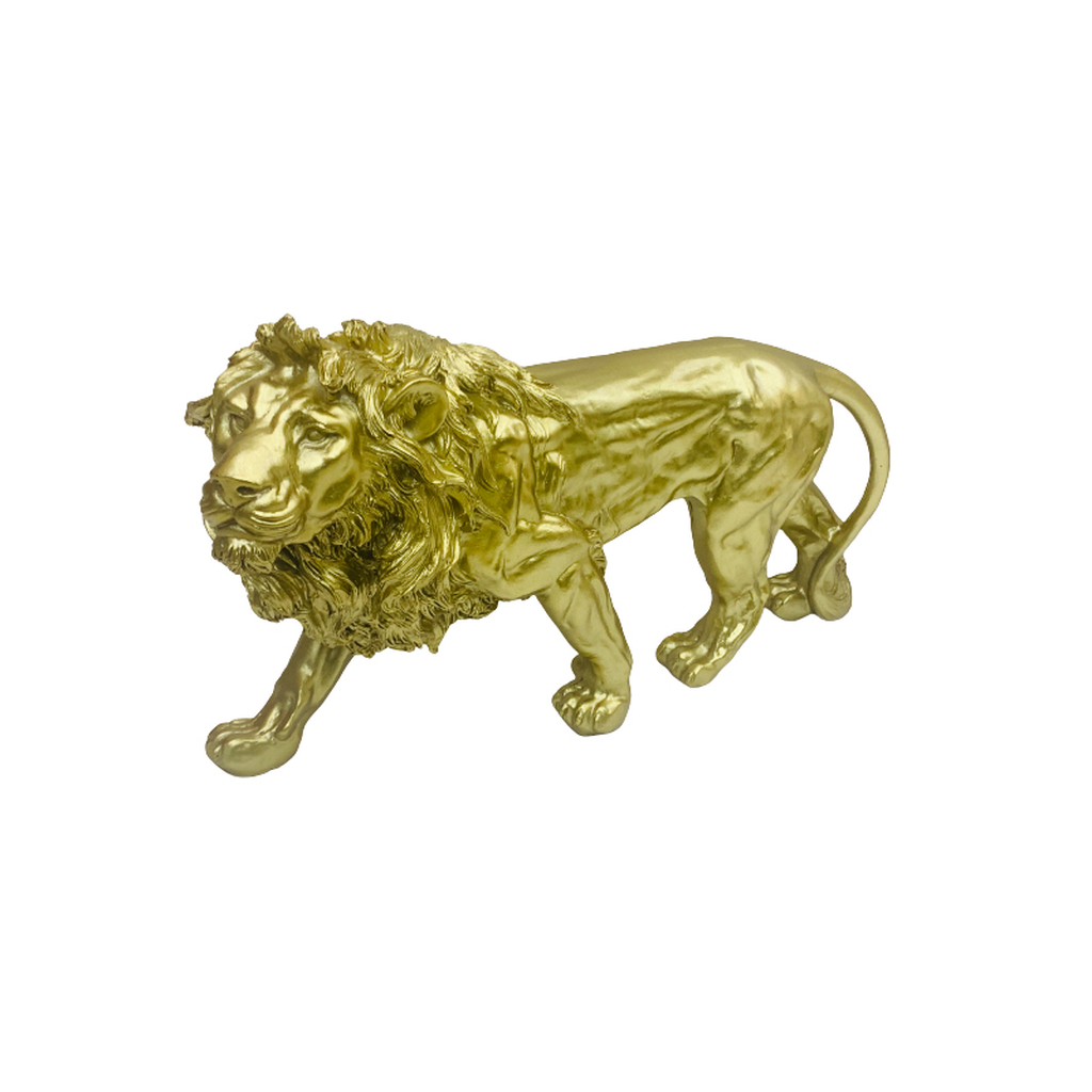 Golden Lion Statue (Gold & Olive)