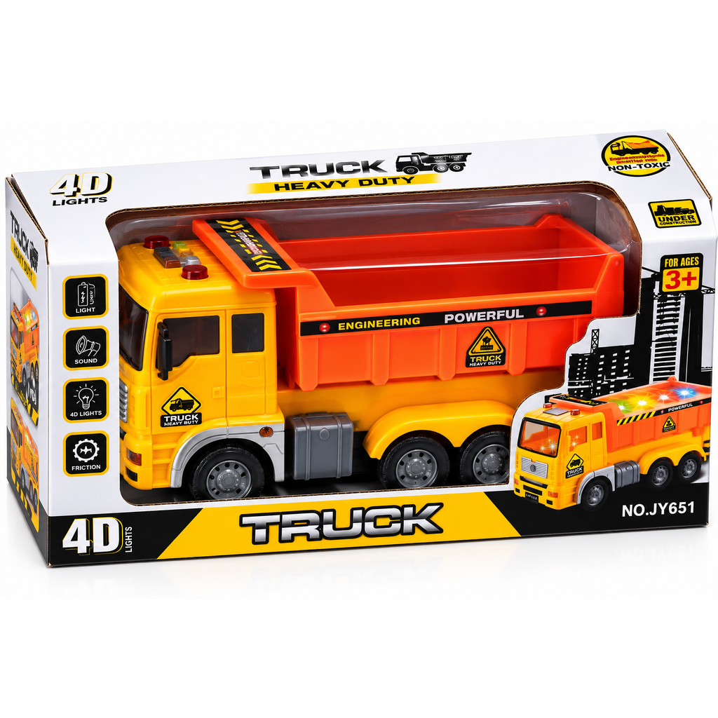 Heavy Duty Truck (Orange & Black)