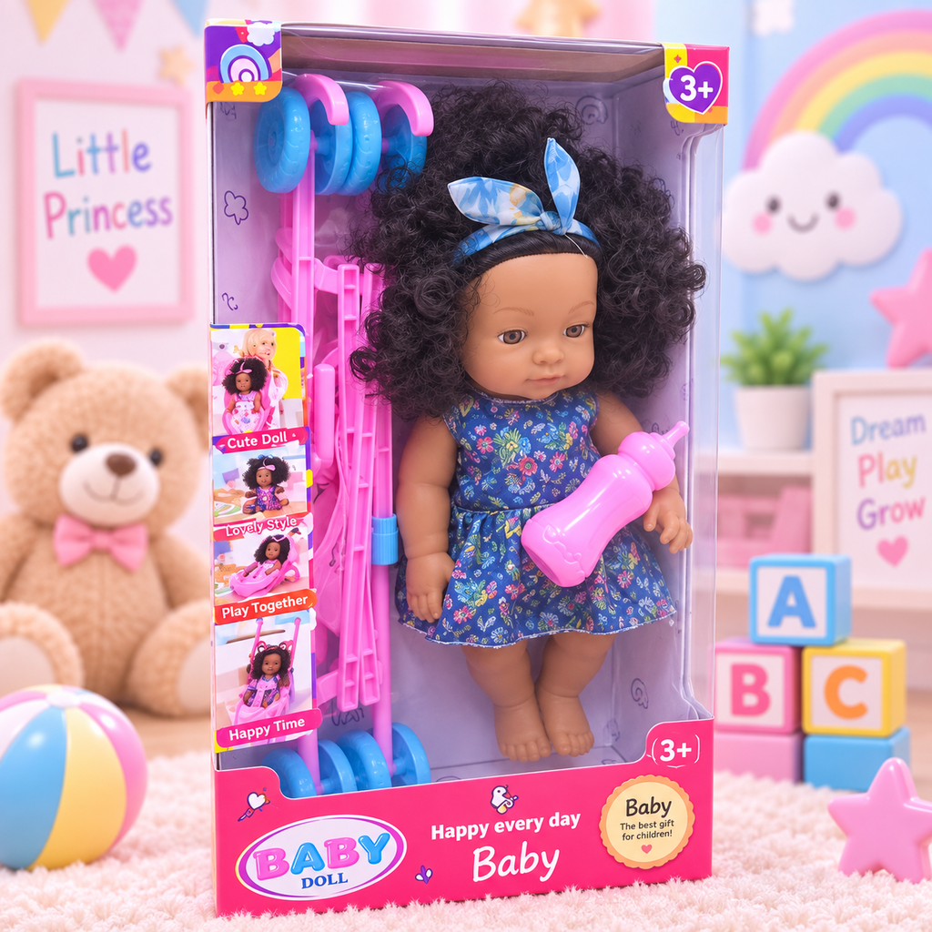 Baby Doll with Hair Styling Accessories