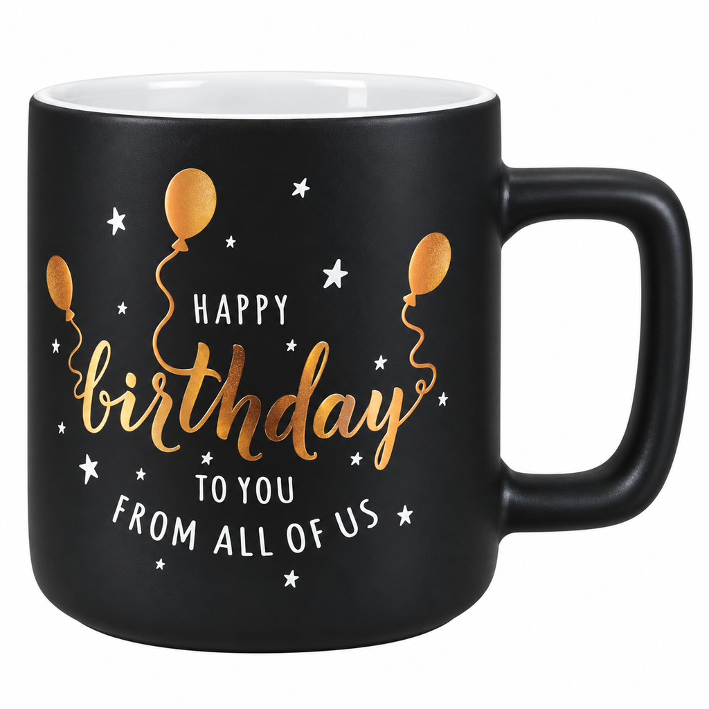 Happy Birthday Mug (Black)