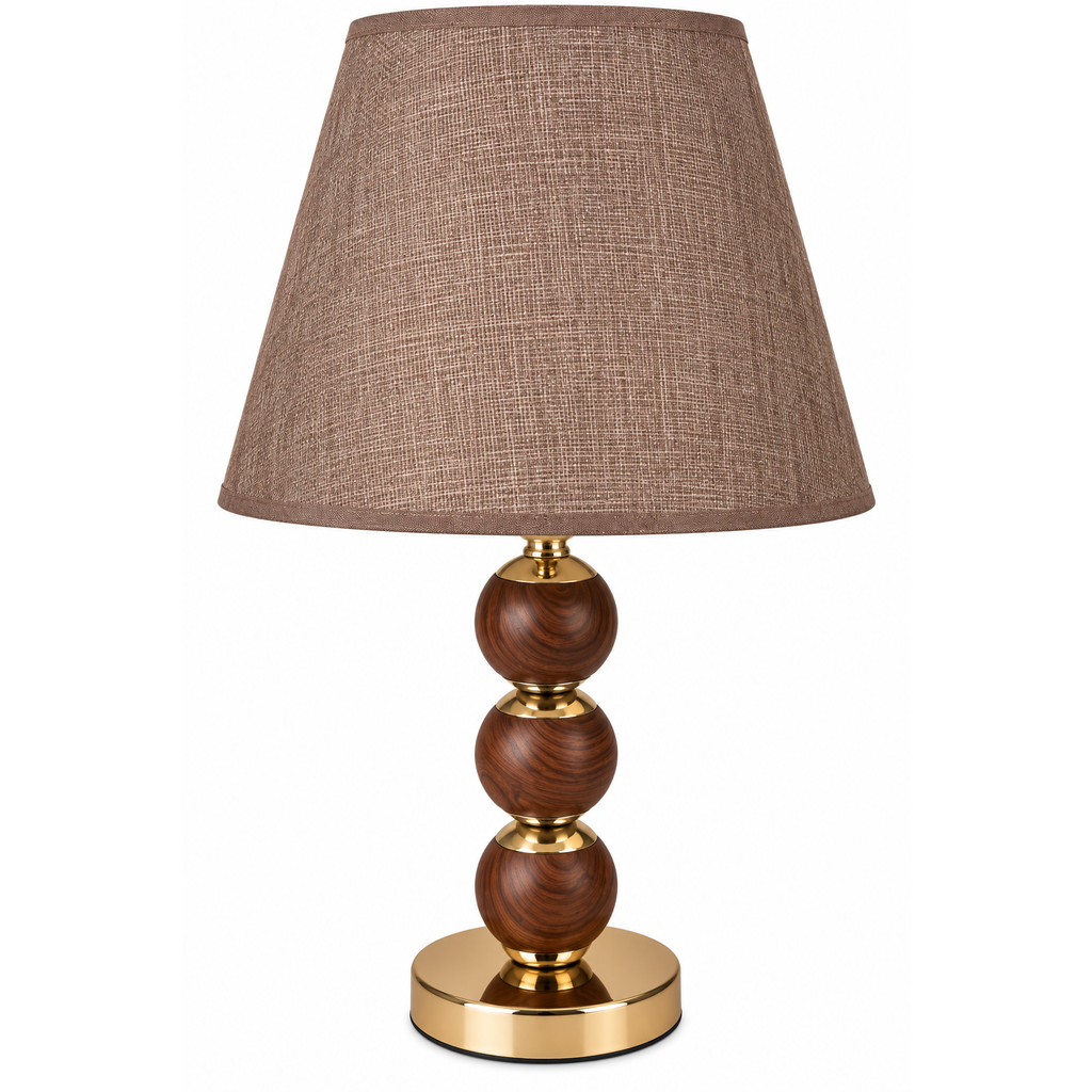Stacked Wooden Ball Lampshade