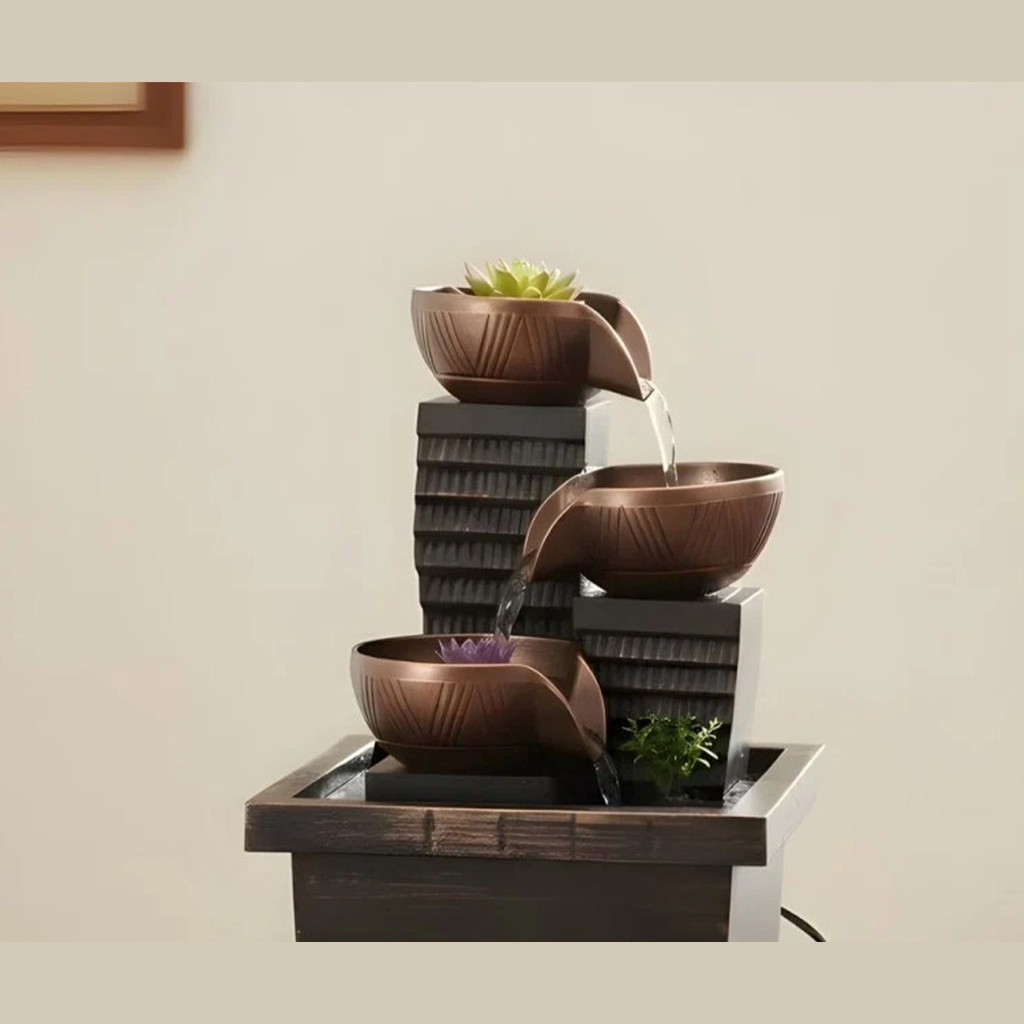 LED Fountain With Stones