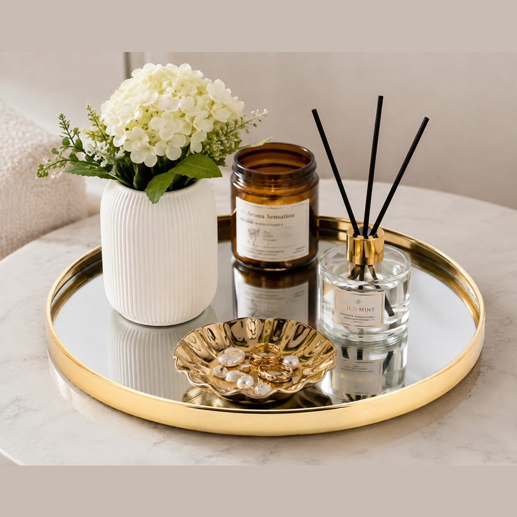 Decorative Tray (Cream)