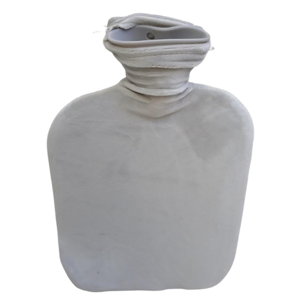 Hot water bottle (Grey & Silver, Design D)