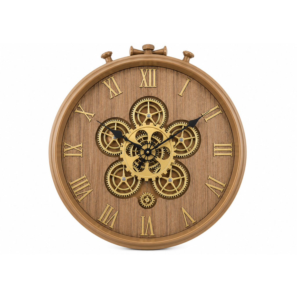 Round Wall Clock (Gold)