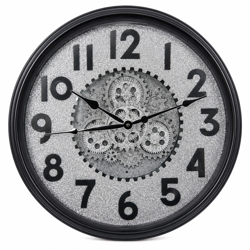 Wall Clock (Silver & Grey)