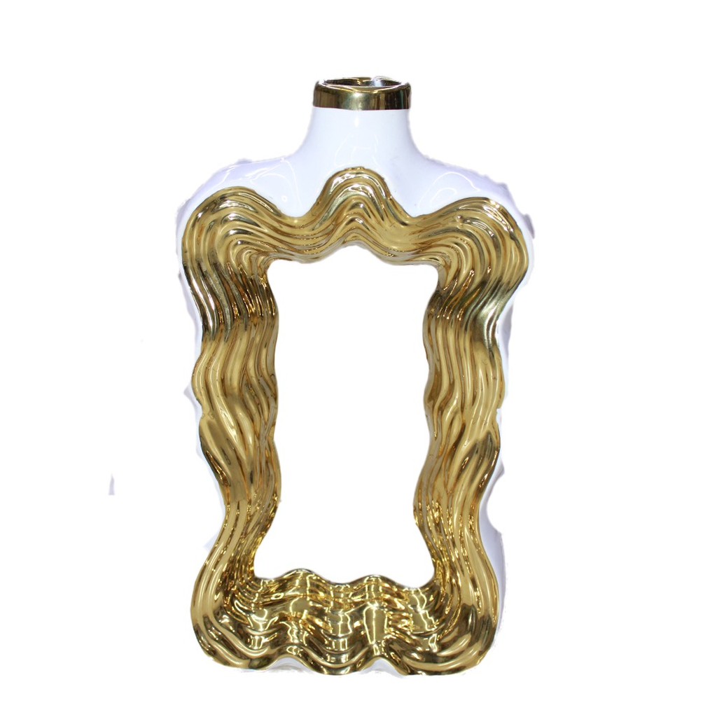 Ceramic Vase (Gold)