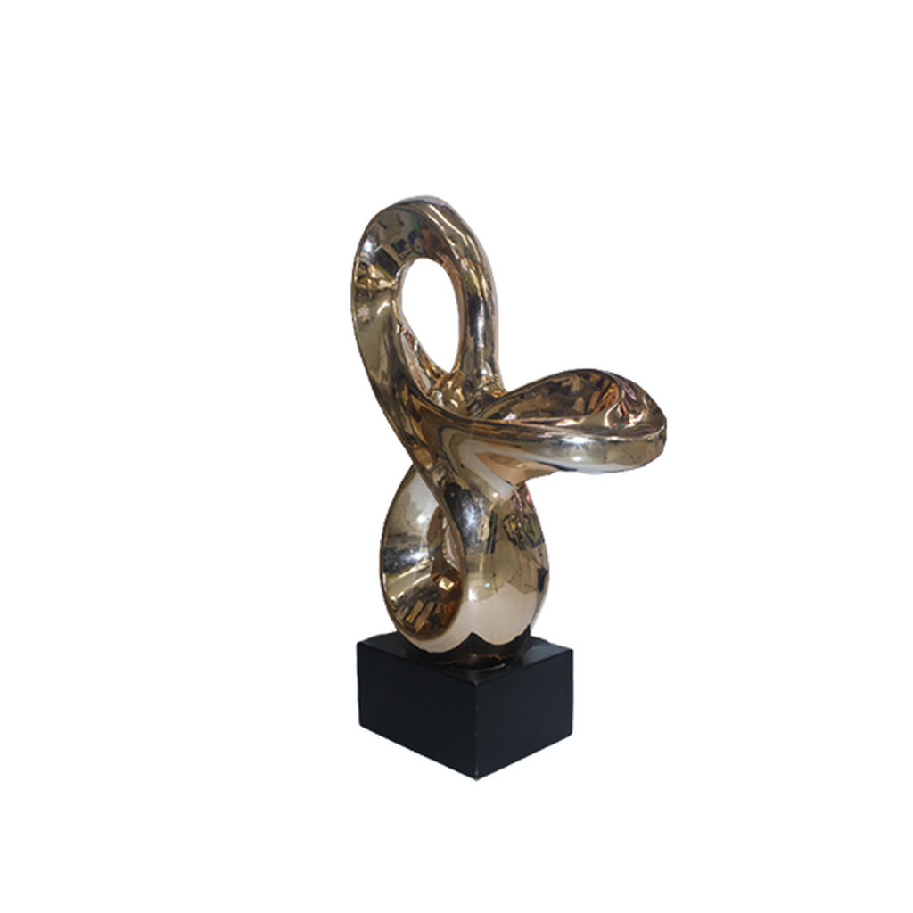 Decor Sculpture Abstract Chrome