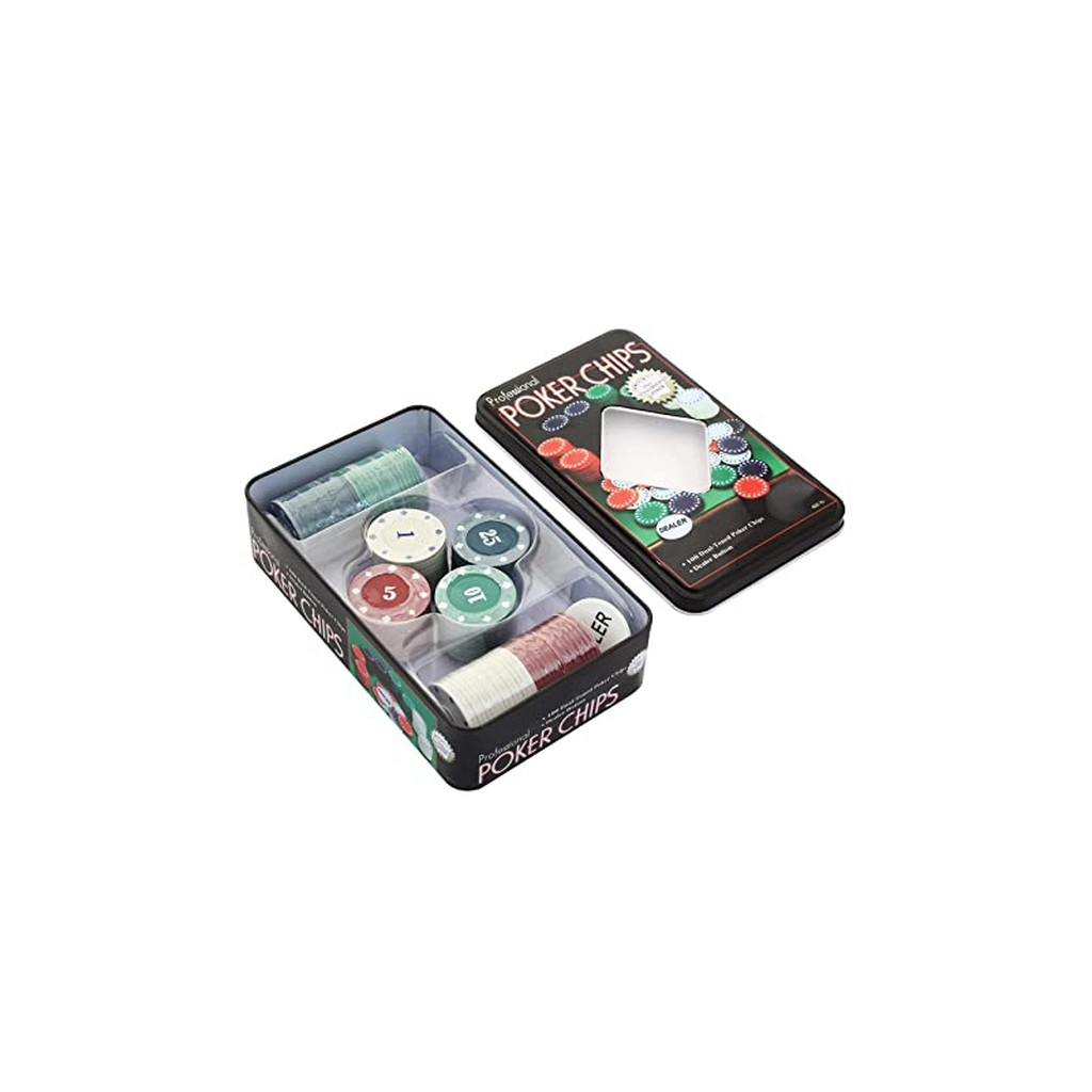 100pcs Poker Chips Game