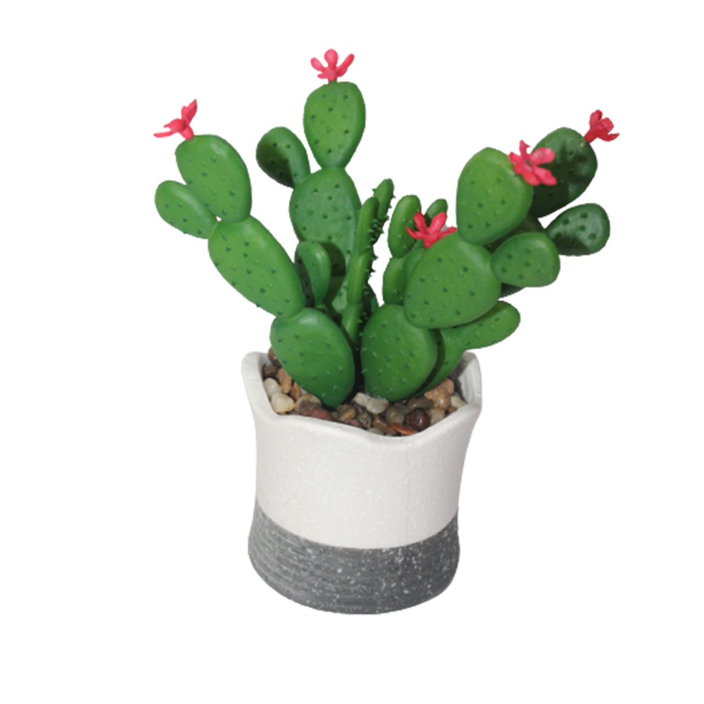 Artificial Succulent plant in a Ceramic Pot (Olive)