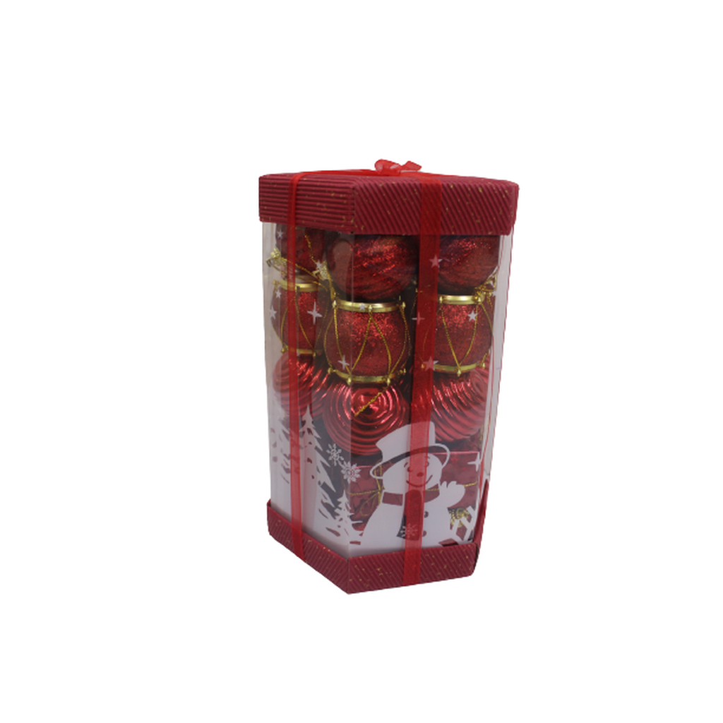 Christmas Tree Decoration Balls (Maroon)