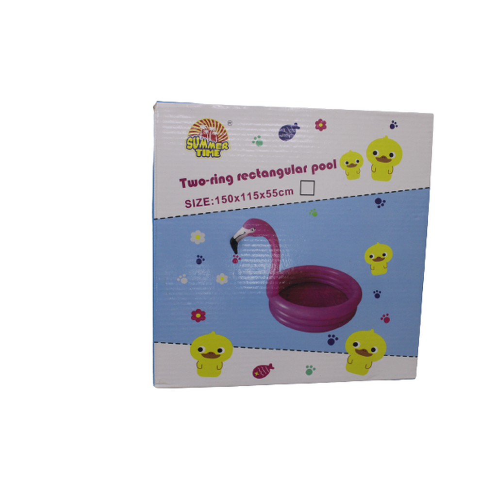 Two Ring Kids Pool ( 120cm by 90cm by 40cm)