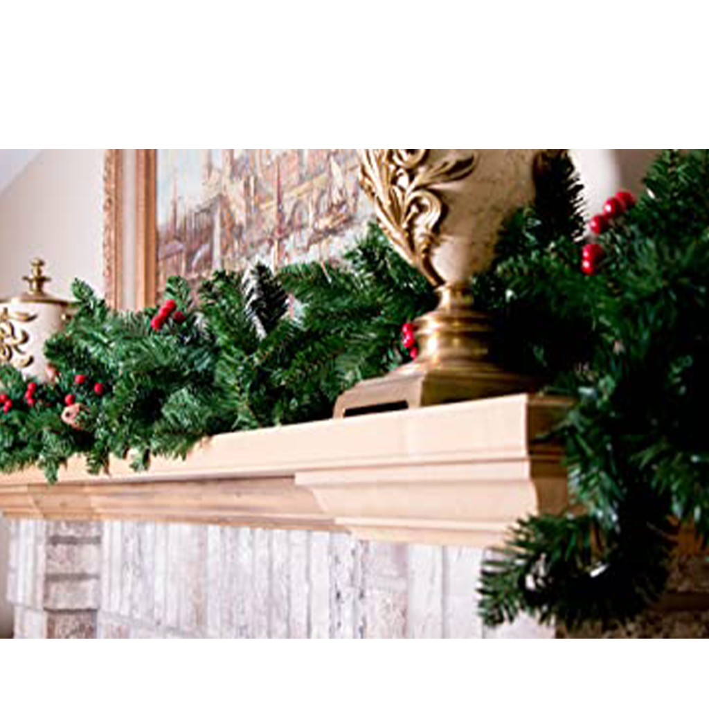 Christmas Tree Branch Garland (2.2meters) (Black & Cream)