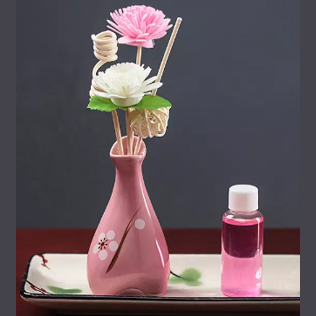 Ceramic Vase Flower Diffuser with Sola Flowers