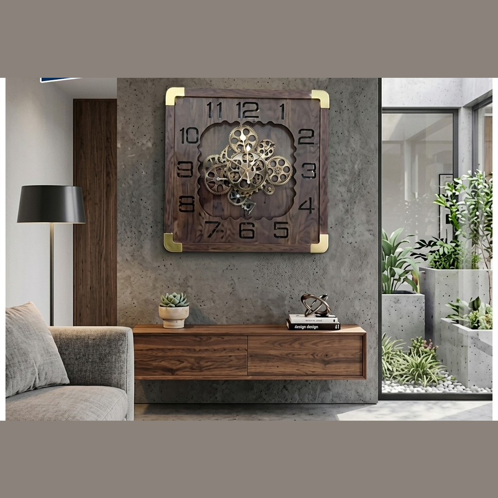 Wall Clock (Grey & Silver)