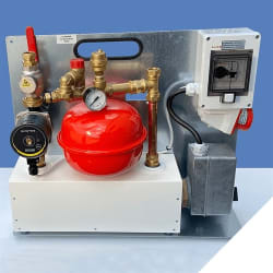 El-kassett 6 kW 0-50°C, 3x230V komplett for byggvarme