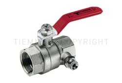 Serviceventil med hendel, 1" innv. gjenger (kontroll av fortrykk i ekspansjonkar)