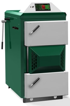 Orlan Super 96 kW vedkjele, 605L vedmagasin, 100cm ved