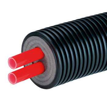 Austroflex kulvertrør 2x40/3,7mm, Ø160mm, PN 6 kg