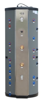 Multifunksjonstank MWT 500.4-3H  i rustfritt, 500 l, 3kW el-kolbe, 15+20+20m spiraler