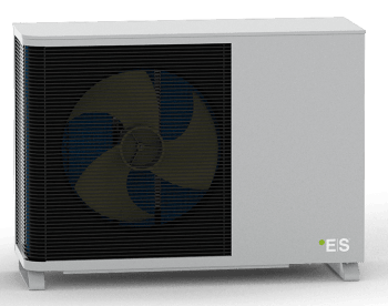 ES luft/vann 9 kW utedel, V8 R32 Monoblok 230V/1-fas/10A