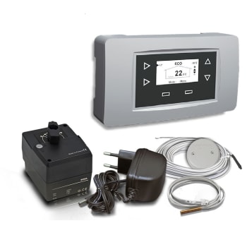 Vexve varmeregulator AM 40 med tur, uteføler og digitalt styringspanel