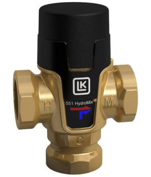 LK551 hydromix blandeventil 1" INV.G, 10-35°C (3,5m³/h)