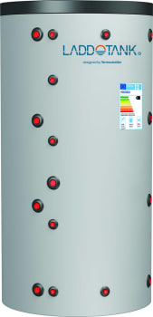 Laddotank Eco Combi 2 500 (478L) med rustfri tappevannspiral og varmespiral - Ø750 x H1620mm