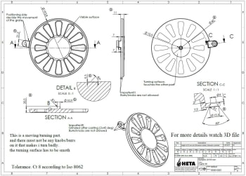 Heta rysterist støbt nr. 14 til Scan-line Aqua 800