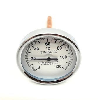 Innstikktermometer TB-80, 0-120°C m/ 1/2" følerlomme L100mm