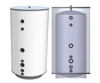 Borø akkumulatortank TIP 1000 liter - A (ø1090) - 1,5bar