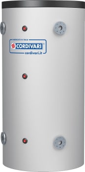 Laddotank Puffer Compact F 5000 (5042 L) - Ø2000 x H2480mm (4xDN100 - 90° og 180° vinkel)