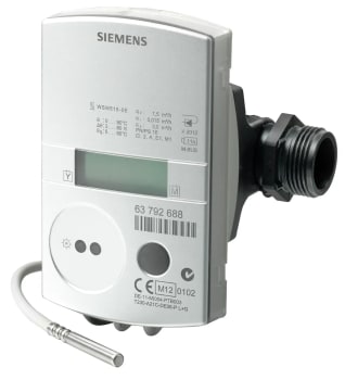 Siemens Energimåler varme WSM525-BE 2,5 m³/t, G ¾” ,PN16, M-bus m/ kuplingsett og kuleventil
