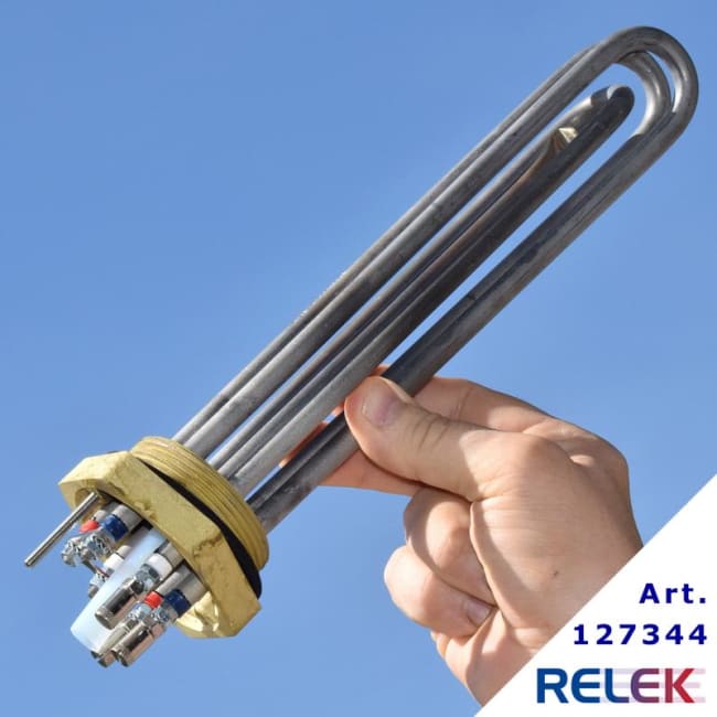 El-kolbe element 6 kW R50 PI-6 Incoloy IL=255mm  (for basseng for klorvann)