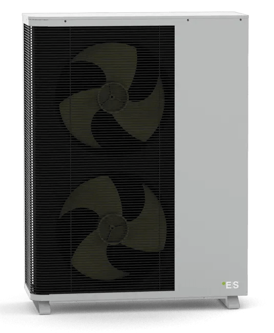 ES R290 luft/vann 15 kW utedel, M8 Monoblok 230/1-fas/32A