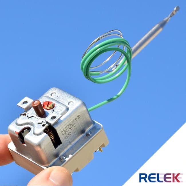 Overopphetingstermostat 110°C for 30-90°C termostat 3-polig