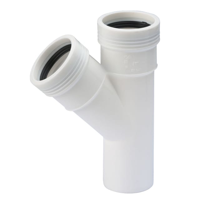 50/50x45° WAFIX PP GRENRØR HVIT