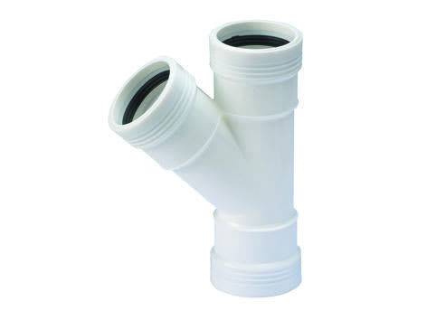 32/32X45° WAFIX PP PLUSS GRENRØR HVIT