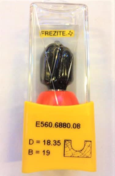 Freseborr for vendespor for  16/17mm rør