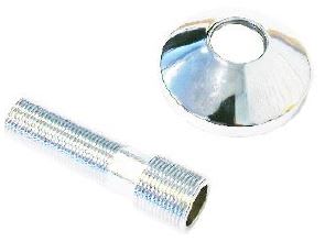 Fornikla kobling ½” x ¾” med rosett, L:105mm