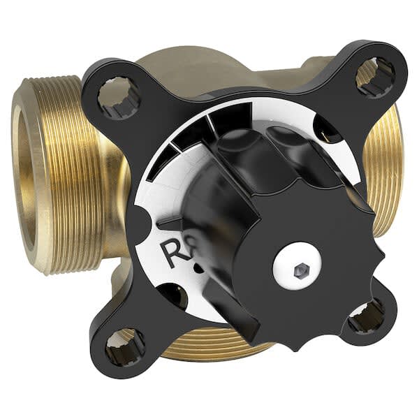 AMW shuntventil 3-veis 1" G25 UTV, KV 6,3