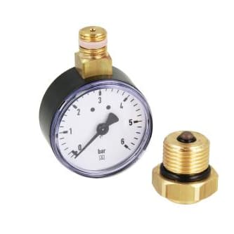 Snøsmeltfordeler manometer m/ventil