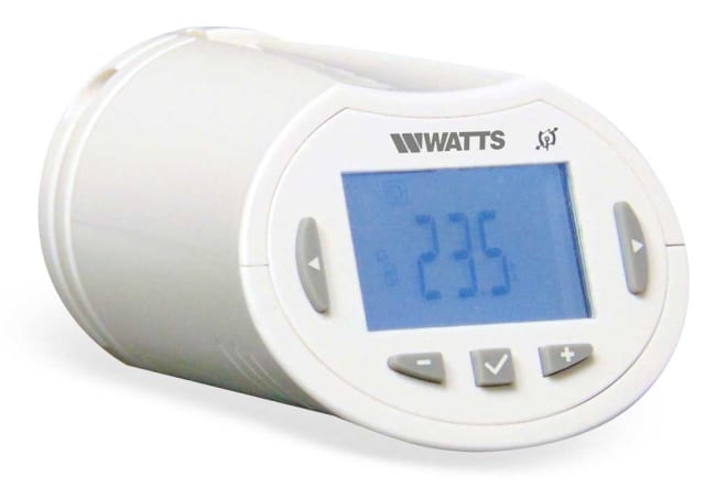 Watts digital termostatratt for radiatorer BT-TH02-RF (M30 x 1,5, M28 x 1,5)