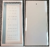 IP Fordelerskap "vanntett" for innfelling i vegg - maks 8+8 kurser (B550 x H1200 x D150mm)