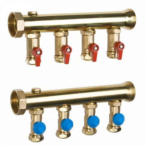 Industrifordeler INDU2054M KVSR25 MS02 - 4 kurser, 25x2,3mm kuplinger