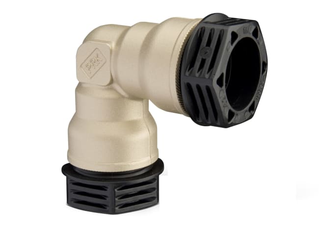 PRK plastrørkobling albue 32mm union