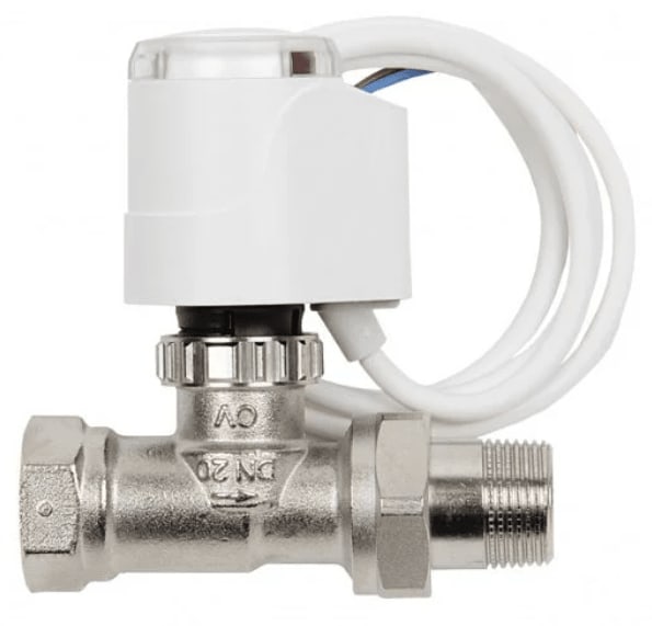 Ventilpakke med 2-veis soneventil DN15 og aktuator 230V